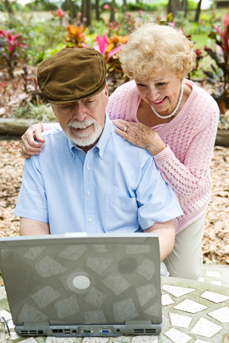 Senior Couple on Computer