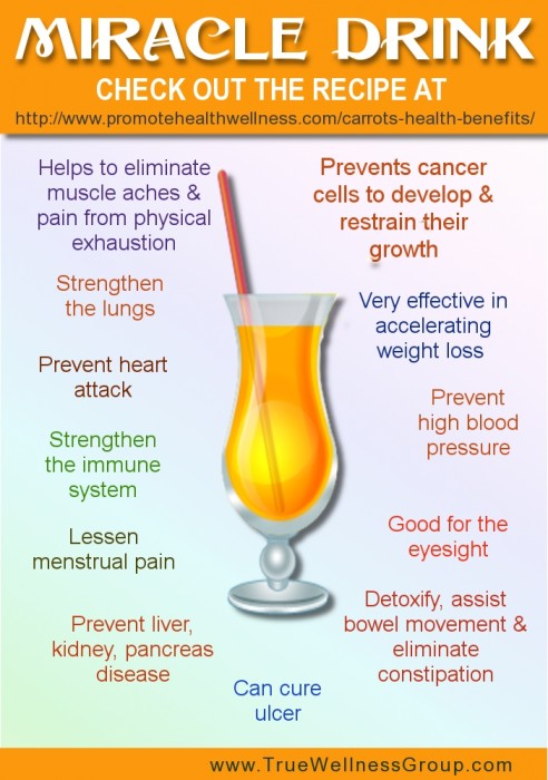 How to Make a Simple Miracle Drink w/ Carrots Health Benefits?