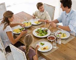 family having dinner 