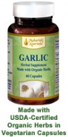 garlic capsules vegetarian for healthy circulatory & immune system
