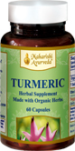 Turmeric Capsules Organic Vegetarian herb for fatigue