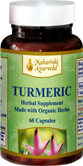 Organic Turmeric Capsules Vegetarian 